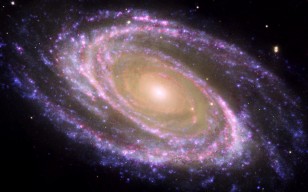Галактика, разноцветная, спирали
