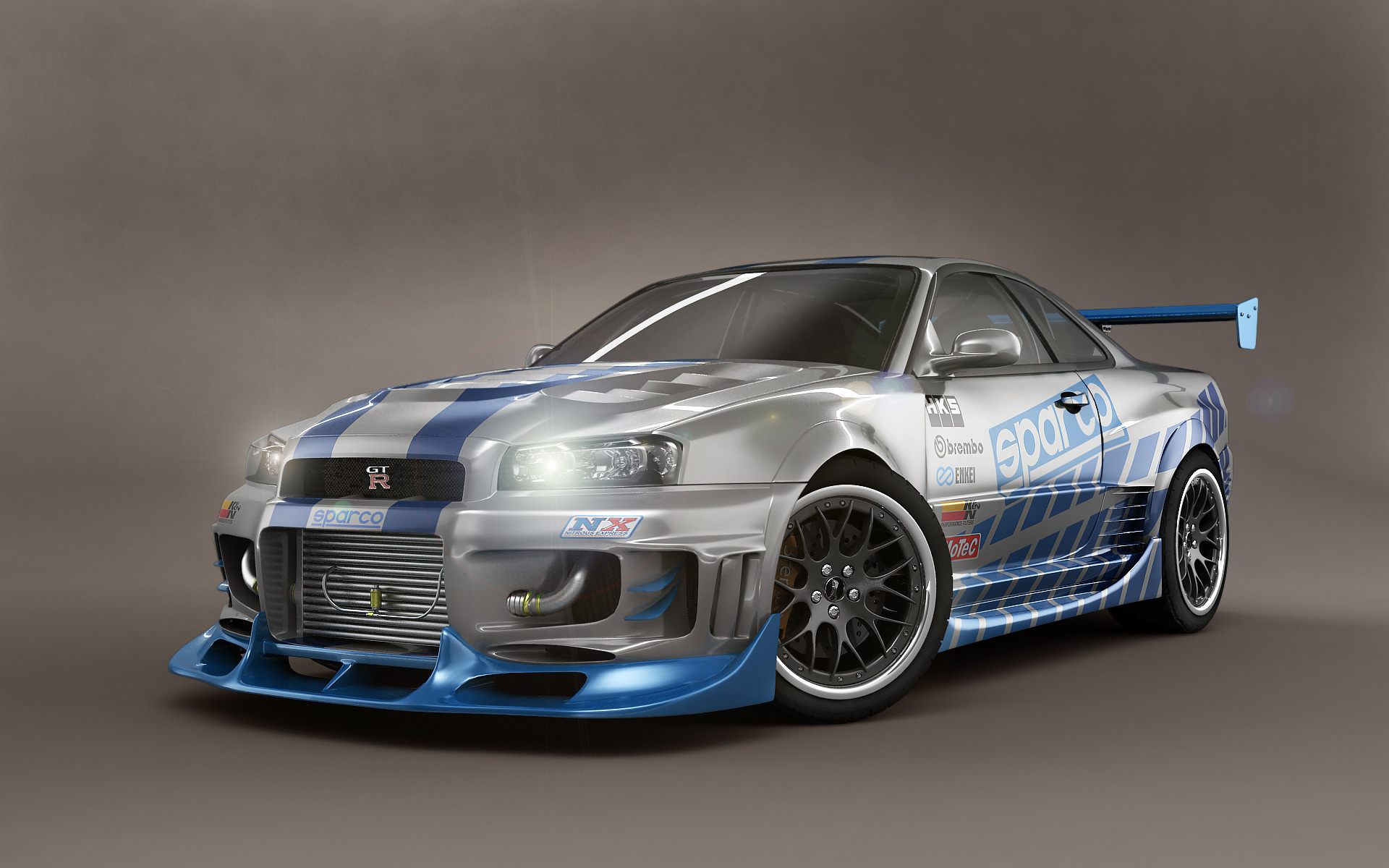 Nissan GTR 3D-модель обои, картинки, фото