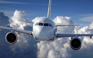 Облака, полет, небо, авиация, Самолет обои 1920x1200