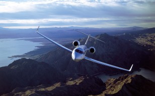 Gulfstream, aerospace, g500 обои 2100x1388