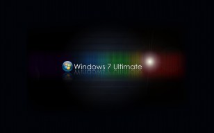 Виндовс 7, windows 7, ультимат, ultimate, красный, чёрный, синий обои