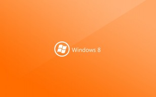 Виндовс 8, windows 8, оранжевый, белый, круг обои