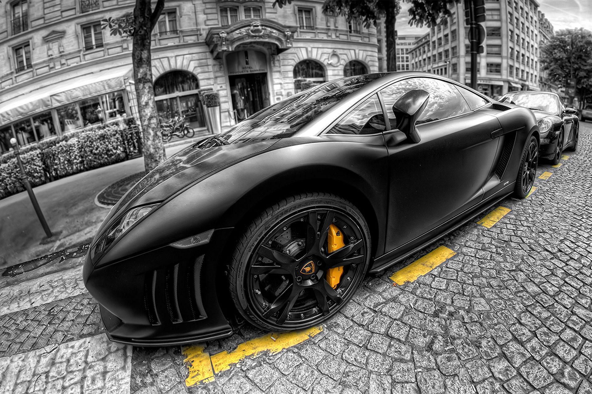 Black, gallardo, Lamborghini, hdr обои, картинки, фото